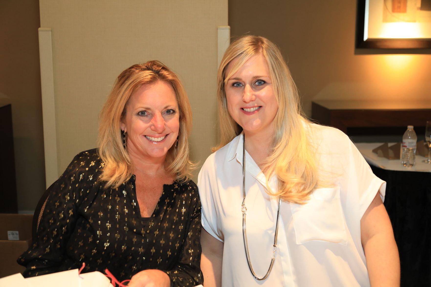 Joan Thompson, President of Board, Laura Matson